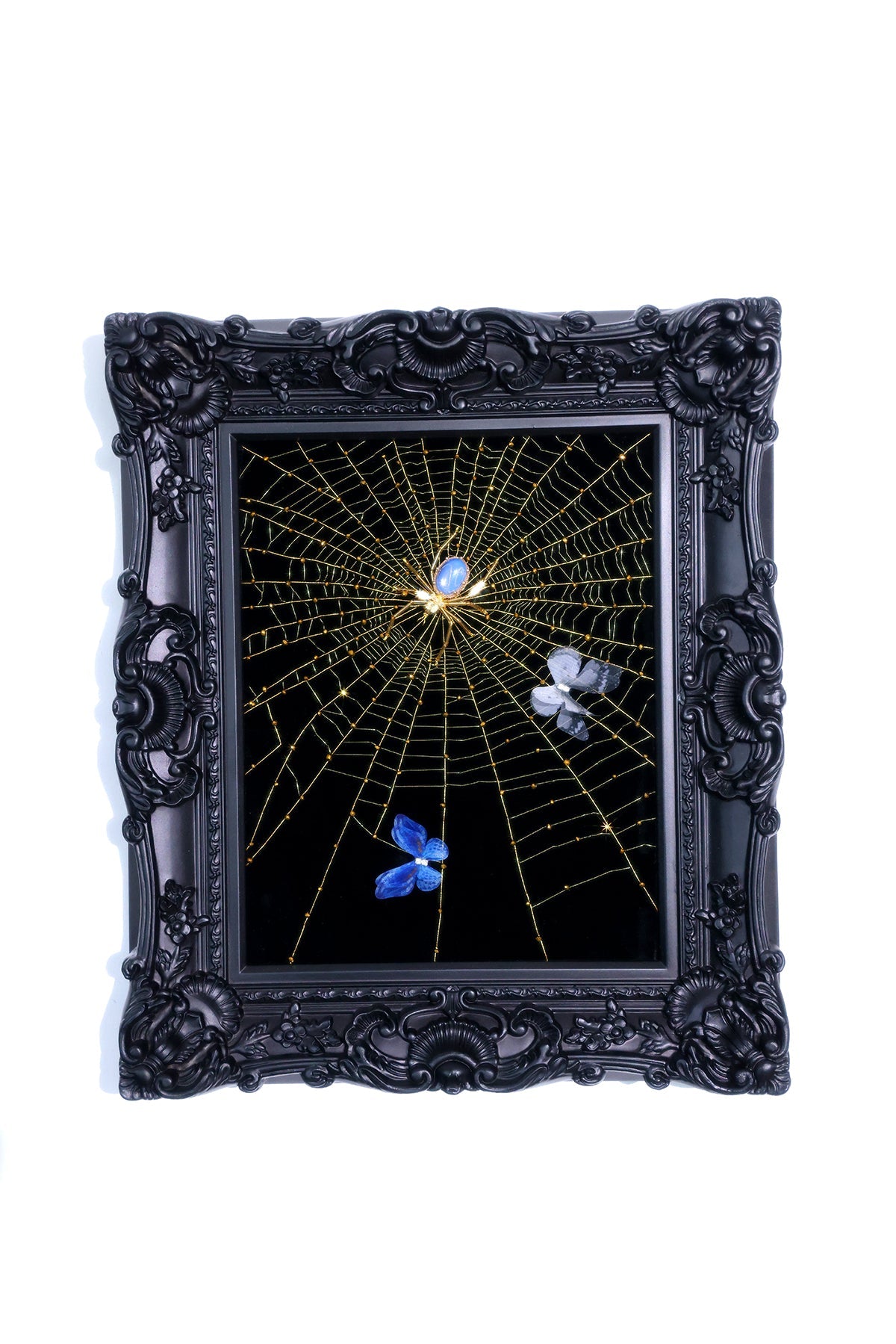 Spider-themed embroidery